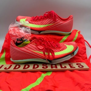 Nike Air Zoom Maxfly 2 Bright Crimson Lime Track Spikes FD8395-600 Men’s Sz 6.5 Women’s Sz 8

New