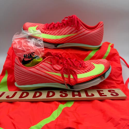 Nike Air Zoom Maxfly 2 Bright Crimson Lime Track Spikes FD8395-600 Men’s Sz 6.5 Women’s Sz 8

New