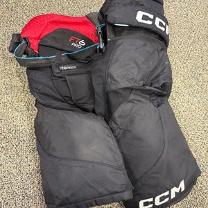 Black Senior Medium CCM Jetspeed FT6 Pro Hockey Pants *Ripped* (Used)