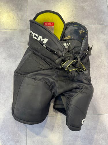 Black Youth Large CCM Tacks AS-V Pro Hockey Pants (Used)