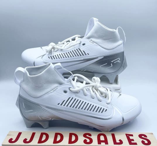 Nike Vapor Edge Pro 360 2 Football White Metallic Silver DA5456-102 Men's Sz 13 New