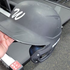 Used Rawlings 6 3/8 - 7 1/8 Batting Helmet No Mask Black One Size 11497-S000153007