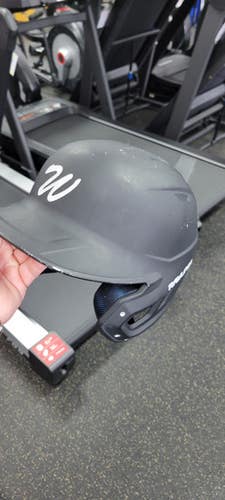 Used Rawlings 6 3/8 - 7 1/8 Batting Helmet No Mask Black One Size 11497-S000153007
