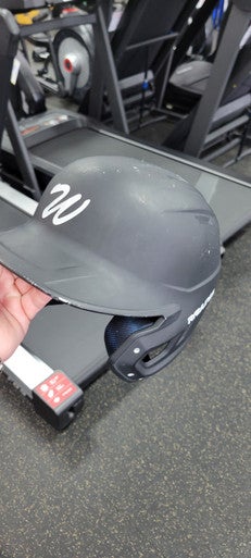 Used Rawlings 6 3/8 - 7 1/8 Batting Helmet No Mask Black One Size 11497-S000153007
