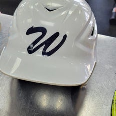 Used All-Star HELMET 6 7/8 - 7 1/8 Batting Helmet No Mask White One Size 11497-S000153005