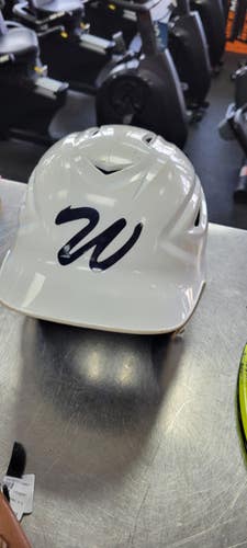 Used All-Star HELMET 6 7/8 - 7 1/8 Batting Helmet No Mask White One Size 11497-S000153005