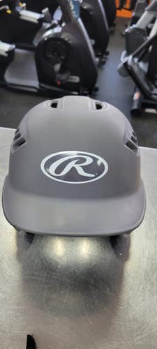 Used Rawlings 6 3/8 - 7 1/4 Batting Helmet No Mask Grey One Size 11497-S000153004