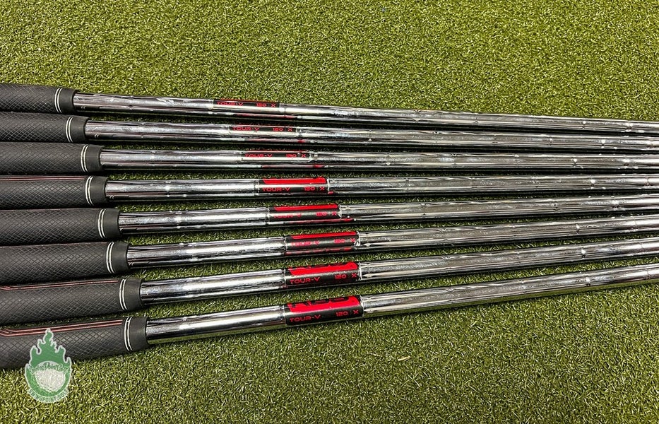 Used KBS Tour V 120g 3-PW Extra Stiff Flex Steel Iron Set Shafts