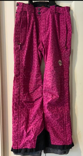 Leppard Print Pink Women's Adult XS Arctica Ski Pants (Used)
