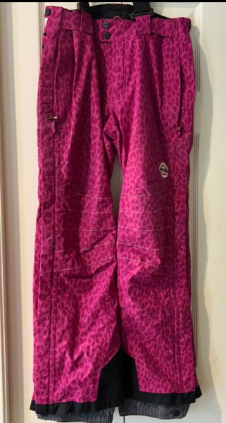 Leppard Print Pink Women's Adult XS Arctica Ski Pants (Used)