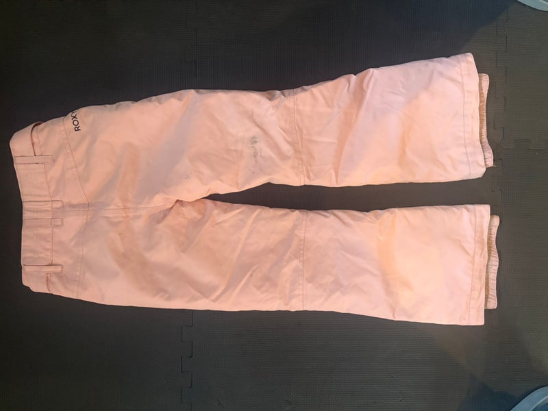 Pink Women's Youth Size 10 Roxy Ski Pants (Used)