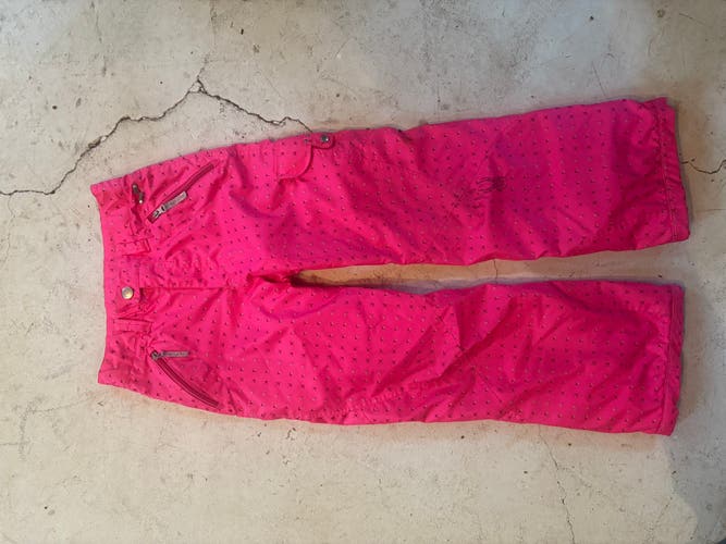 Pink Women's Youth Size 12 Spyder Ski Pants (Used)