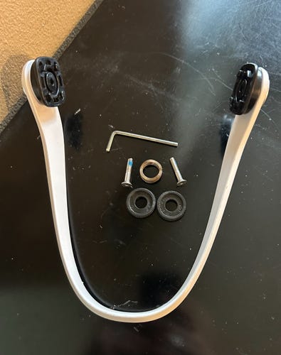 White POC GS Helmet Chinbar  (Used)