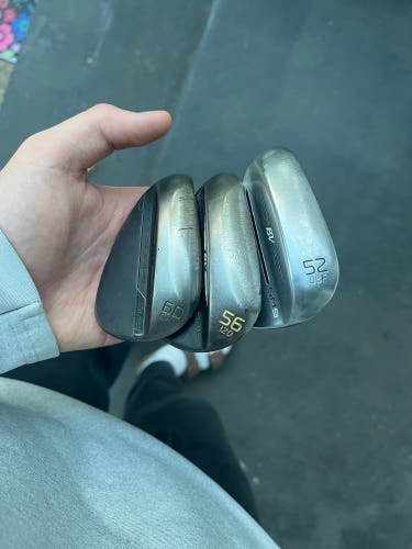 Men's Titleist Vokey SM9 and SM8 set Left Hand Wedge Wedge Flex 60,56 and 53 degree (Used)