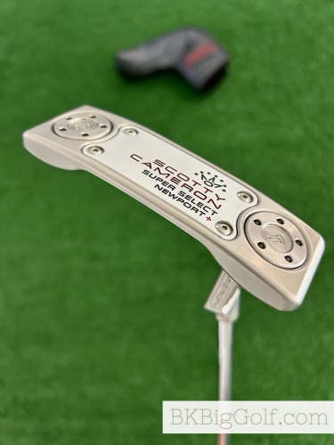 Titleist Scotty Cameron Super Select Newport Plus+ 34 Putter w Headcover