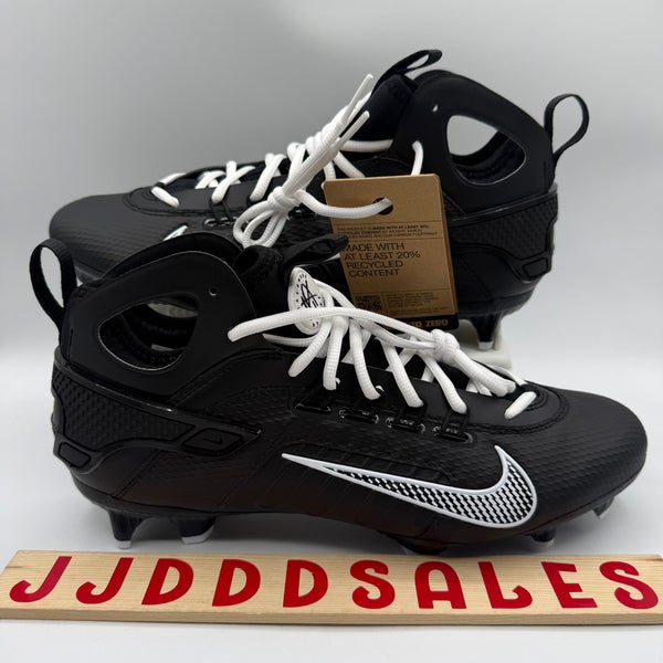 NIke Huarache 9 Elite Mid LAX Lacrosse Cleats Black White FD0088-002 Men’s Sz 11

New
