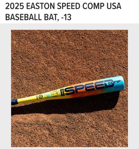 2025 Easton Speed Composite USABat Certified Bat (-13) 16 oz 29" (New)