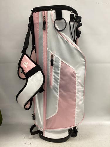 Used Top Flite 6 SLOT STAND BAG Womens Stand Bag Pink And White 11851-S000038945