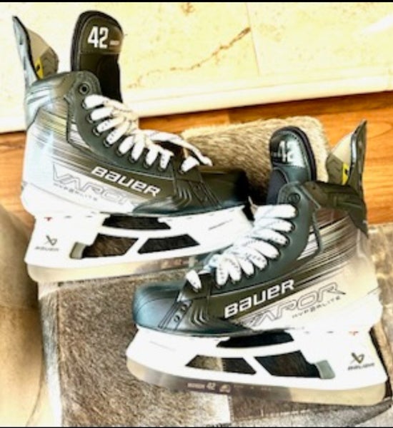 Brand new Josh Manson Custom 2024 Bauer Vapor Hyperlite 2 Skates. Josh Manson 42 custom blades.