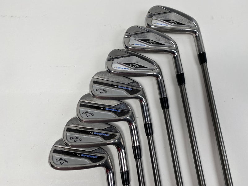 Callaway Paradym Ai Smoke Iron Set 5HL-7HL+ 8- PW+AW SteelFiber i95 Regular RH