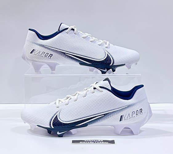 Size 12 Nike Vapor Edge Speed 360 Football Cleats White Navy Blue CV6349-102