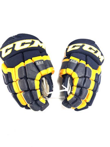 Used CCM CS400 Junior Gloves Navy Blue And Yellow 12" 11860-S000299439