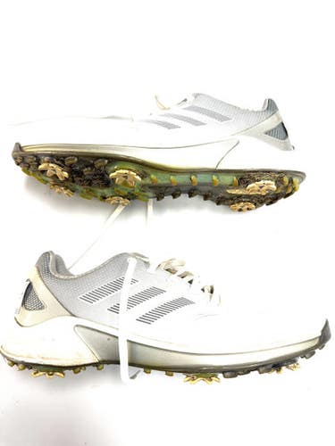 Used Adidas Mens Golf Shoes White Senior 10.5 11860-S000299428
