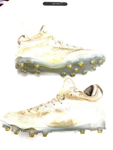 Used New Balance LAX Cleats Mens White Senior 13 11860-S000299412
