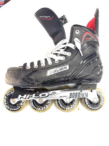 Used Bauer XR300 Roller Hockey Skates Black Senior 10 11860-S000299410