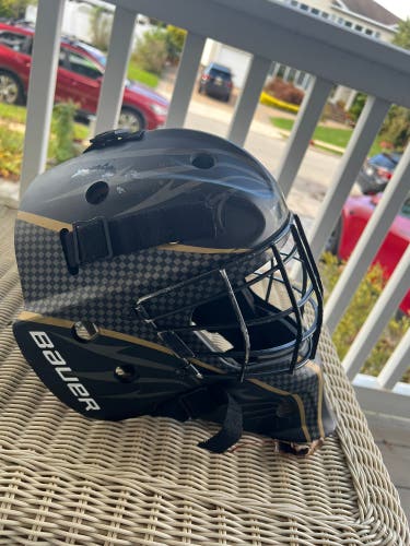 Custom Bauer NME 8 Goalie Mask (Used)