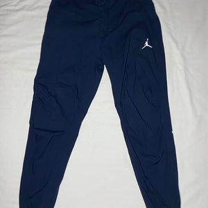 Jordan Pants Mens Large Navy Blue Joggers Athletic Tapered Pockets Logo