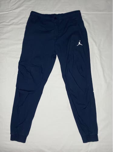 Jordan Pants Mens Large Navy Blue Joggers Athletic Tapered Pockets Logo