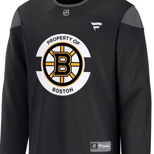 Fanatics Boston Bruins New Practice Hockey Jersey Black Men’s Large