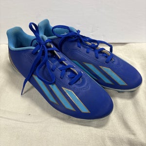 Blue Unisex 5.5Y (Big Kids / Youth) Adidas Messi Cleats (Used)