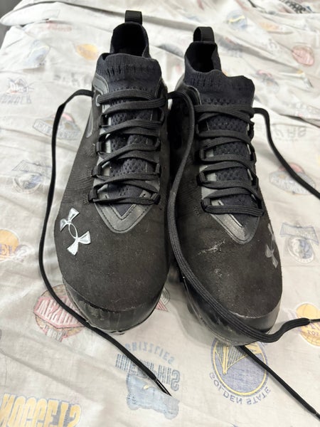 Men's Size M 7.5 (W 8.5) Under Armour Mid Top Molded Cleats (Used)