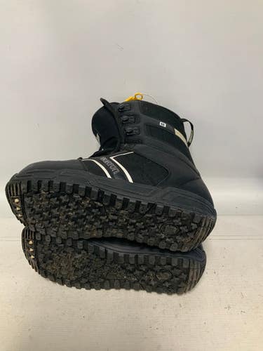 Used Burton INVADER Mens Snowboard Boots Black Senior 13 11823-S000035072