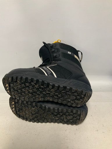 Used Burton INVADER Mens Snowboard Boots Black Senior 13 11823-S000035072