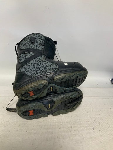Used Burton SPEED ZONE GROM Boys Snowboard Boots Black Senior 7 11823-S000035071