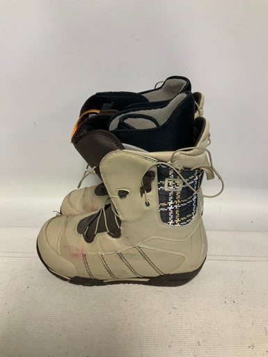 Used Burton RULER Mens Snowboard Boots Tan Senior 11.5 11823-S000035039