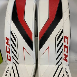Used CCM AXIS 1.9 Goalie Leg Pads Senior Red 32" 11823-S000035017