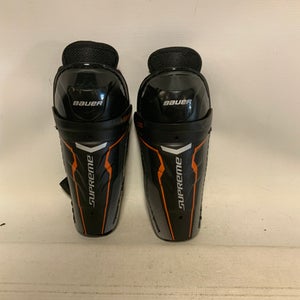 Used Bauer SUPREME Junior Shin Guards Black 8" 11823-S000034976