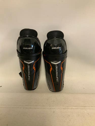 Used Bauer SUPREME Junior Shin Guards Black 8" 11823-S000034976