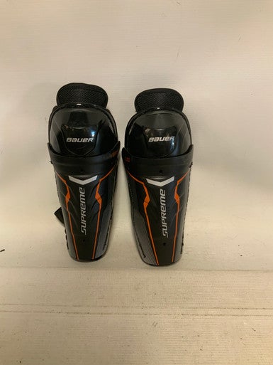 Used Bauer SUPREME Junior Shin Guards Black 8" 11823-S000034976