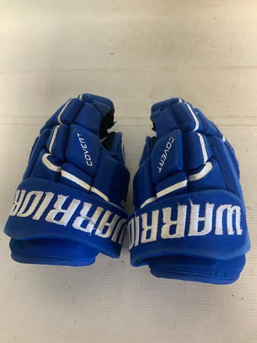 Used Warrior COVERT QR5 30 Junior Gloves Royal Blue 10" 11823-S000034958