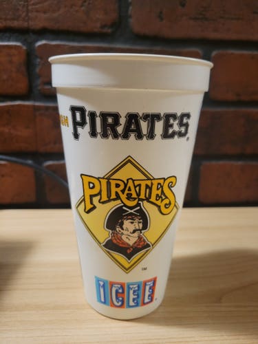 Vintage Pittsburgh Pirates Icee Plastic Drink Cup