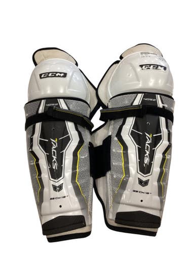 Used CCM 4052 Senior Shin Guards White 13" 11884-S000054252