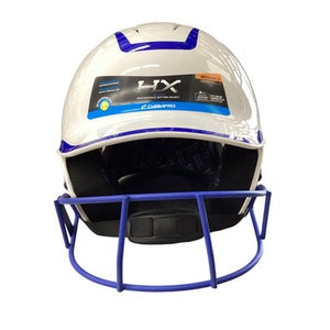 Used Champro HELMET WITH MASK Batting Helmet w/Mask White MD 11760-S000083236