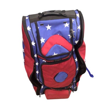 Used Bownet WHEELED CATCHERS BAG BB/SB Player Wheeled Bag Royal Blue 11760-S000083233