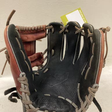Used Rawlings R9204-2BSC BB/SB Glove RH Throw Black And Wine Red 11 1/2" 11725-S000491205