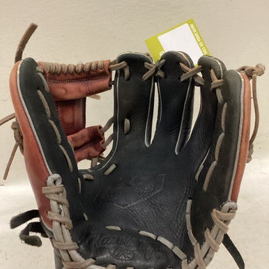Used Rawlings R9204-2BSC BB/SB Glove RH Throw Black And Wine Red 11 1/2" 11725-S000491205